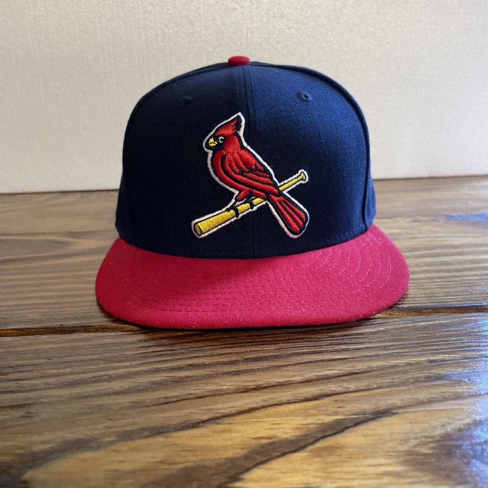 St. Louis Cardinals Navy Blue and Red New Era 59FIFTY Fitted Cap Size 7 5/8